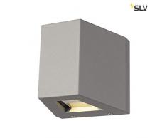 SLV OUT BEAM UP/DOWN Outdoor Wandleuchte, Aluminium, silbergrau