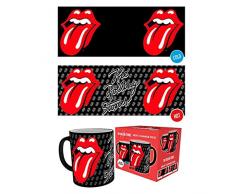 GB Eye Rolling Stones Wärme-Tasse, mit Zungen-Motiv, wärmeempfindlicher Kaffeebecher, Keramik, 15 x 10 x 9 cm