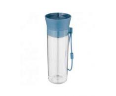 Berghoff Leo Wasserflasche mit Push-to-Drink Top, BPA-frei, auslaufsicher, 500 ml, Blau