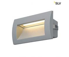SLV LED Wand-Einbauleuchte DOWNUNDER OUT zur AuÃen-Beleuchtung von Wänden, Wegen, Eingängen, Treppen, Outdoor Wandlampe, LED Treppen-Beleuchtung, Wandleuchte, Wandstrahler, LED inside, warmweiÃ, 3,3W