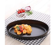 Holst Porzellan BS 15536 Auflauf- & Backform oval 36 x 24 cm Black Iron, schwarz, 36 x 24 x 5 cm