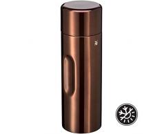 WMF Motion Isolierkanne 0,75l Cromargan Edelstahl, für Tee oder Kaffee, Thermosflasche mit Trinkbecher, hält 24h kalt & 12h warm, kupfer