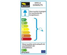 Brilliant Mirella LED Deckenleuchte 5 flg chrom/weiß Glas 1250 Lumen, 5x G9 3W LED-Leuchtmittel inklusive