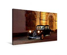 Calvendo Premium Textil-Leinwand 75 x 50 cm Quer-Format Citroën 11 CV Traction Avant - die Legende | Wandbild, HD-Bild auf Keilrahmen, Fertigbild auf von Ingo Laue Mobilitaet Mobilitaet