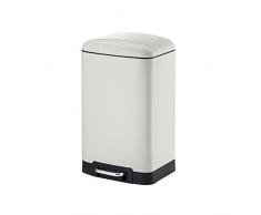 Kela Treteimer, Davino, 12 L, 27 x 23 x 40cm, Edelstahl, 10904, Weiß