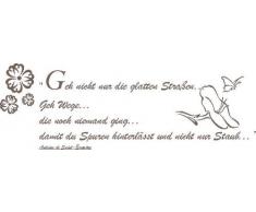 INDIGOS 4051719359688 Wandtattoo, Vinyl, braun, 60 x 10 x 10 cm