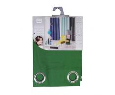 Douceur d Intérieur Ösenvorhang, 140 x 280 cm Mikrofaser Uni Absolute, Polyester, Grün, 280 x 140 cm
