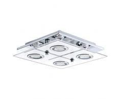 EGLO CABO Deckenleuchte, Edelstahl, GU10, 3 W, chrom