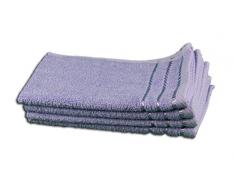 Gözze Gästetuch 4er-Set, 100% Baumwolle, 30 x 50 cm, Berlin, Blau, 101-2003-A3