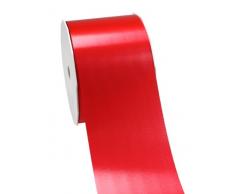 C.E. PATTBERG Geschenkband rot, 91 Meter Ringelband 90 mm zum Basteln, Dekorieren & Verpacken von Geschenken zu jedem Anlass