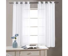 Khaki Lichtdicht blickdicht einfarbig Vorhang mit Ösen Gardine aus Polyester 2 Stücke paarig Schals Fensterschal Vorhänge Verdunkelungsvorhänge curtain,Wohnzimmer Schlafzimmer, 160cm x 132 cm (H x B)