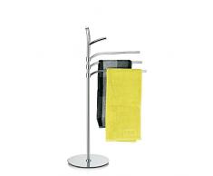 Kela 22872 Handtuchhalter, 3 Arme, Rostfrei, Verchromtes Metall, 98,5 cm Höhe, Saltus