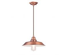 63705 Einflammige Pendelleuchte Iron Hill von Westinghouse Lighting für Innenbereiche, Ausführung in gewaschenem Kupfer