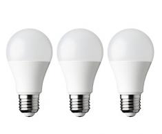 WOFI Leuchtmittel, Plastik, E27, 25.5 W, Frosted Glas, 6 x 6 x 110 cm, 3 Einheiten