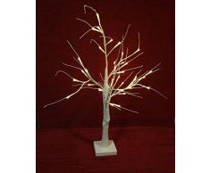 Christmas Gifts LED Baum Glitter-60 cm, Plastik, WeiÃ, 11 x 11 x 60 cm
