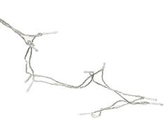 LED-Lichterkette für Flagpole Lightchain Länge: ca 10m, Kabel: transparent, für Fahnenmasten mit 8m Höhe, je 25 cool+ warm white LED, mit Trafo, Outdoor