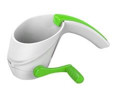 BIESSE CASA ABS/Edelstahl Fresh Kräutermühle für rechte und Linke Hand Benutzer, grün