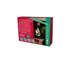 Konstsmide 1295-103 LED Fensterbild Tannenbaum / für Innen (IP20) / Batteriebetrieben: 3xAAA 1.5V (exkl.) / 8 warm weiße Dioden / transparentes Kabel (sortiert)