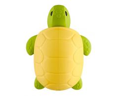 infinite by GEDA LABELS Fun Animal Schildkröte Zahnbürstenhalter, ABS & PVC, Gelb-grün, 7,5 x 6 cm