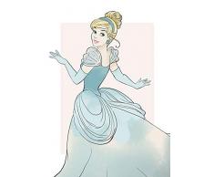 Disney Wandbild von Komar | Cinderella Beauty | Kinderzimmer, Babyzimmer, Dekoration, Kunstdruck | Größe 50x70cm (Breite x Höhe) | ohne Rahmen | WB014-50x70