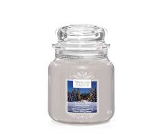Yankee Candle Duftkerze im Glas (mittelgroß), Candlelit Cabin, Alpine Christmas Collection, Brenndauer bis zu 75 Stunden