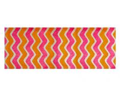 LifeStyle-Mat Designer Fussmatte Haustür – Fussmatten rutschfest und waschbar – Schmutzfangmatte/Fussabstreifer – ORANGE 67x170cm