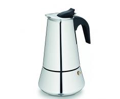 Kela 10601 Espressokanne, 6 Tassen, 350 ml, Induktionsgeeignet, 18/10 Edelstahl, Bari