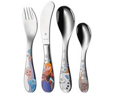 WMF Disney Frozen, ab 3 Jahre, Namen, Taufgeschenke mit Gravur, Geschenke zur Taufe, Kinderbesteck mit Namensgravur, 4-teilig, Edelstahl