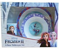Disney 1546 1622 Die Eiskönigin II Tafelservice, 3-teilig, aus Kunststoff