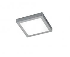 Trio Leuchten LED Deckenleuchte 657111807 Zeus, Aluminium Nickel matt, 17 Watt LED