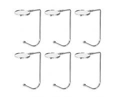 M-Aimee 6 Stück Kaminhaken Geldbörse Haken Haken Haken Haken Haken Haken Clips Tasche Haken für Tisch mit rutschfestem Design