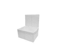 ARPAN Papierkorb Stofffutter, Weißes Papierseil, Medium-W33xD24xH15cm