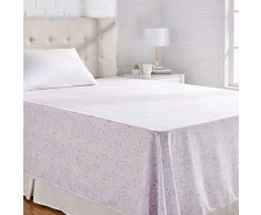 AmazonBasics Bettlaken, Mikrofaser, 275 cm x 275 cm - Lavender Paisley