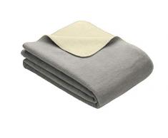 Dublin Kuscheldecke, Baumwoll-Mischgewebe, Grau / Sand, 200 x 150 cm