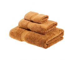 Superior - Handtuchset, Baumwolle, rostfarben, 900 Gramm, 3-teilig