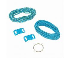 efco Sortiert Paracord Seil Starter Kit Mischgewebe, Polyester, Türkis/Mauve/hellgrün, 2 mm x 2 m