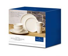 Villeroy & Boch - Artesano Original Einsteiger-Set, 8 tlg., ideal für 2 Personen, Premium Porzellan, spülmaschinen-, mikrowellengeeignet, weiß