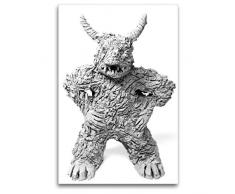 Premium Textil-Leinwand 80 x 120 cm Hoch-Format Grolltroll | Wandbild, HD-Bild auf Keilrahmen, Fertigbild auf hochwertigem Vlies, Leinwanddruck von Michaela Schimmack