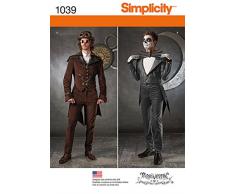 Simplicity Herren Steampunk und Skelett Cosplay und Halloween Kostüm Schnittmuster, Größen 38-44