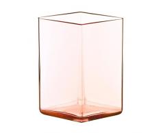 Iittala 1015596 Ruutu Vase, 115 x 140 mm, Cranberry