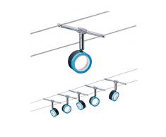 3982 Wire System BlueLED 5x4W Weiß/Chrom matt 230/12V Seilleuchte Seillampe Deckenleuchte Deckenbeleuchtung LED