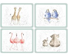 Wrendale Zoological Tischunterlage 4 Stück (m)