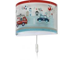 Dalber kinder Wandlampe Autos Police, Polypropylen, 60 W, bunt