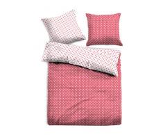 TOM TAILOR Unisex Heimtextilien & Bettware Gemusterte Wende-Bettwäsche kirschrot/Cherry red,135/200