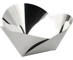 Alessi Korbschale aus Edelstahl, Silber, 8.5 x 23 x 3.5 cm