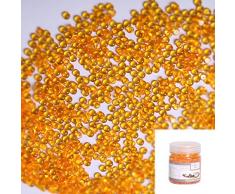 Deko Tautropfen ca. 3600 Stück (480 g) Raindrops Steine Acryl Perlen Tischdeko Hochzeit Hochzeitsdeko Gelb (3 Dosen)