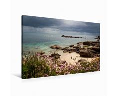 Premium Textil-Leinwand 90 cm x 60 cm quer Bretagne - FinistÃ¨re - Cornouaille - KÃ¼ste bei TrÃ©vignon | Wandbild, Bild auf Keilrahmen, Fertigbild auf echter Leinwand, Leinwanddruck
