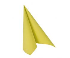 Papstar Servietten / Tissueservietten limonengrün Royal Collection 40 x 40 cm, 1/4-Falz, Stoffoptik, für Gastronomie, Haushalt oder Feste, #10819, 1 X 50er Pack