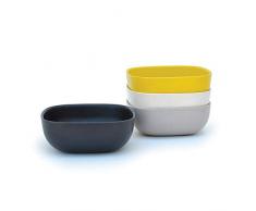 EKOBO Schale, schwarz/stone/weiß/lemon
