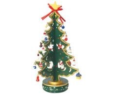 Spieluhrenwelt 16116 Grüner Weihnachtsbaum aus Holz 380 mm